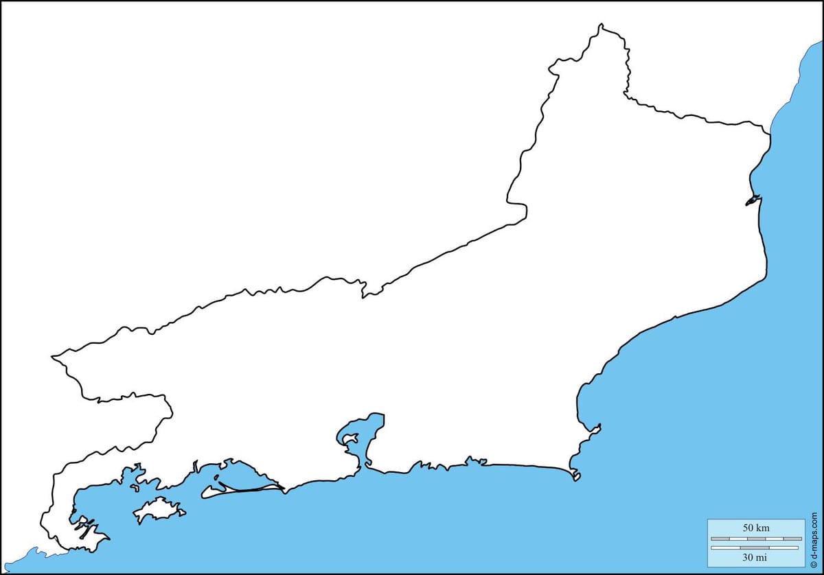 Rio de Janeiro övergripande karta
