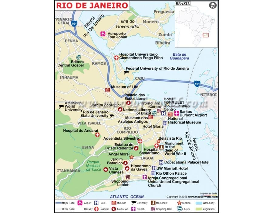 Rio de Janeiro butik karta