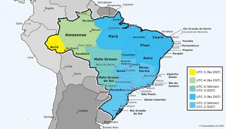 Rio tidszon karta