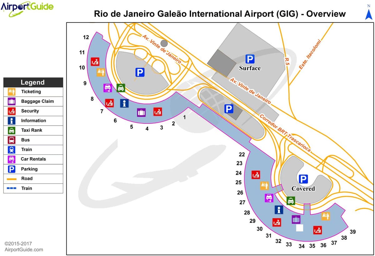 Rio de Janeiro flygplats karta