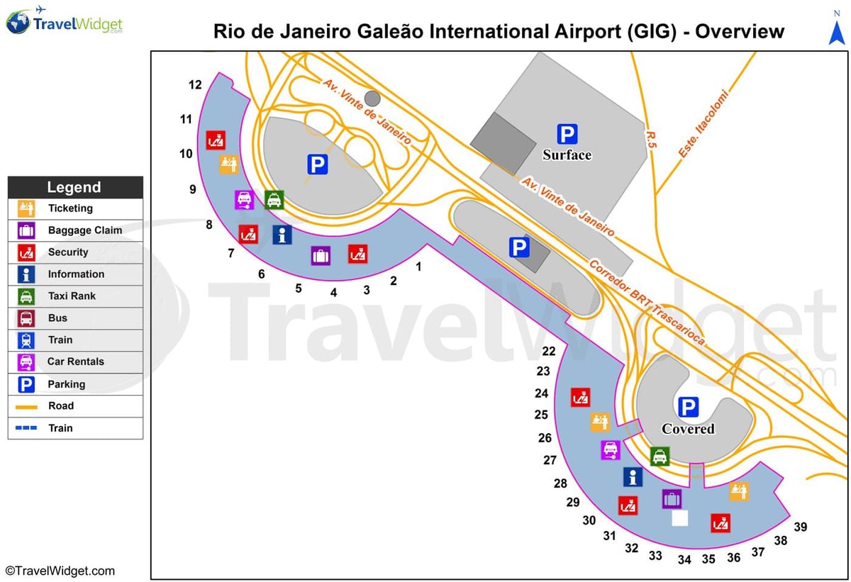 Rio de Janeiro (gig flygplats karta