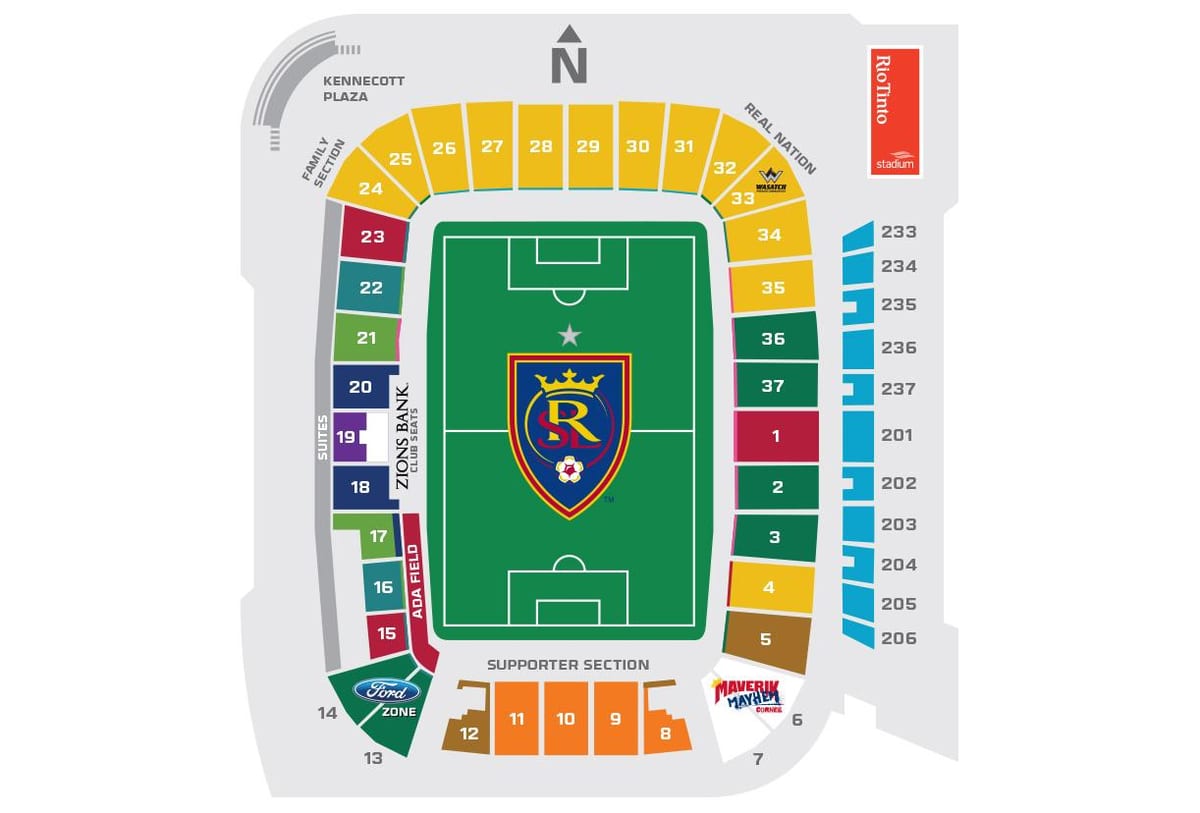 Rio tinto stadion sittplatser karta
