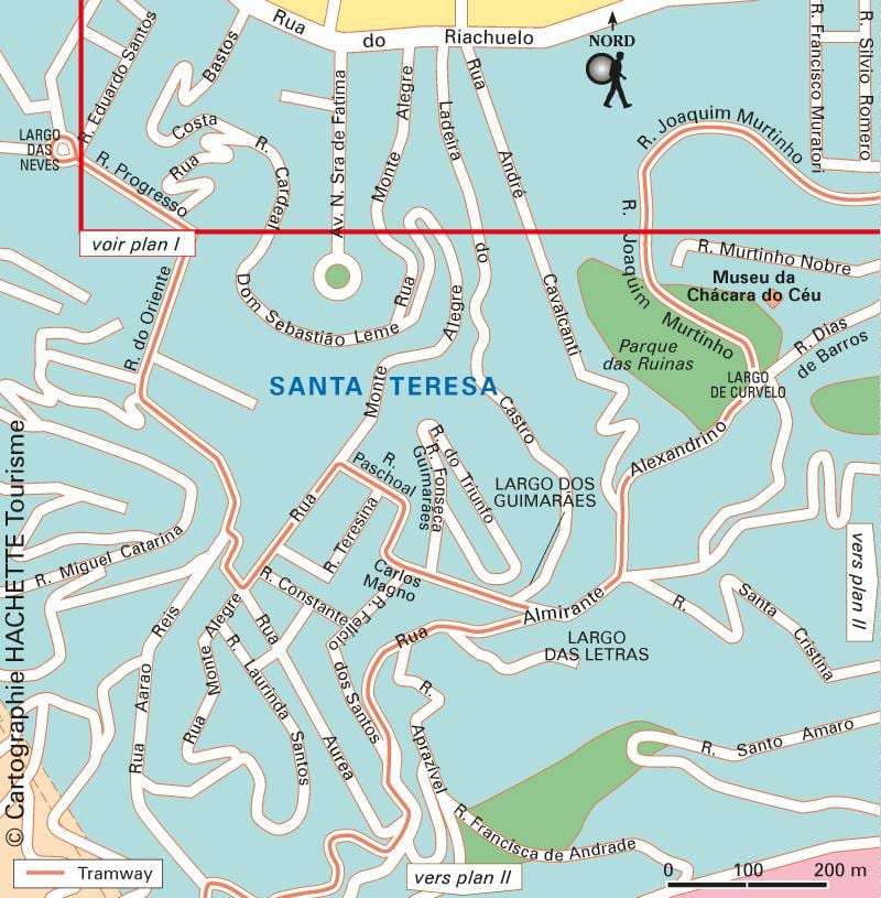santa teresa-Rio de Janeiro karta