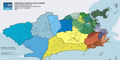 Rio de Janeiro arrondissementet karta