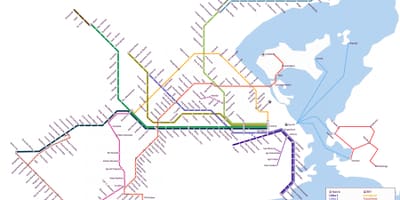 Kollektivtrafik karta Rio de Janeiro