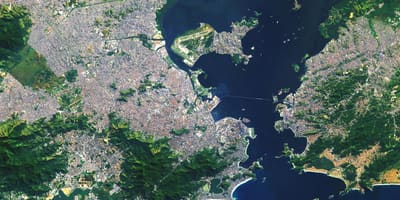 Satellit-karta över Rio de Janeiro