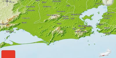 Geografisk karta över Rio