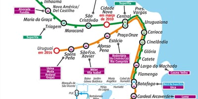 Karta metro Rio de Janeiro