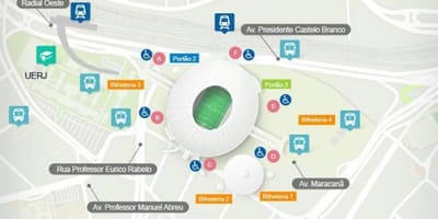 Rio de Janeiro stadium karta