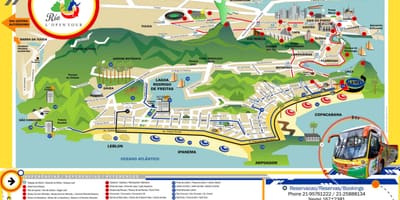 Rio de Janeiro turism karta