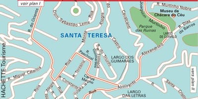 Santa teresa-Rio de Janeiro karta